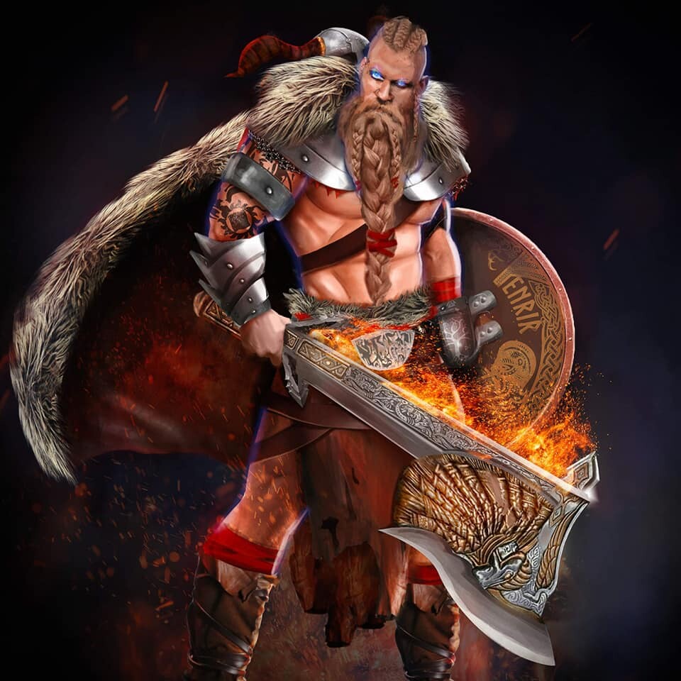 oualid toudji - tyr god of war and